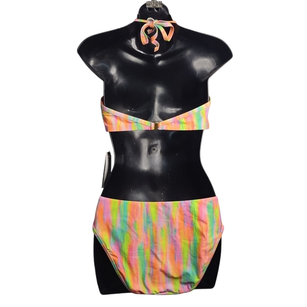 Multicolor Halter Bikini Set - Picture 2 of 10